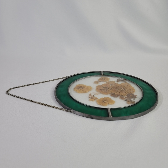 Stained Glass Dried Pressed Flowers Suncatcher - Picture 8 of 11